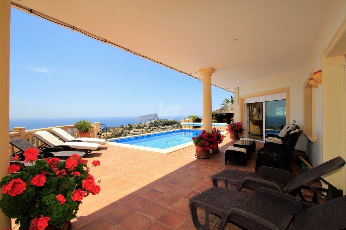 BP2731 - Villa panorámica con vistas al mar en venta en Teulda-Moraira, Costa Blanca.
