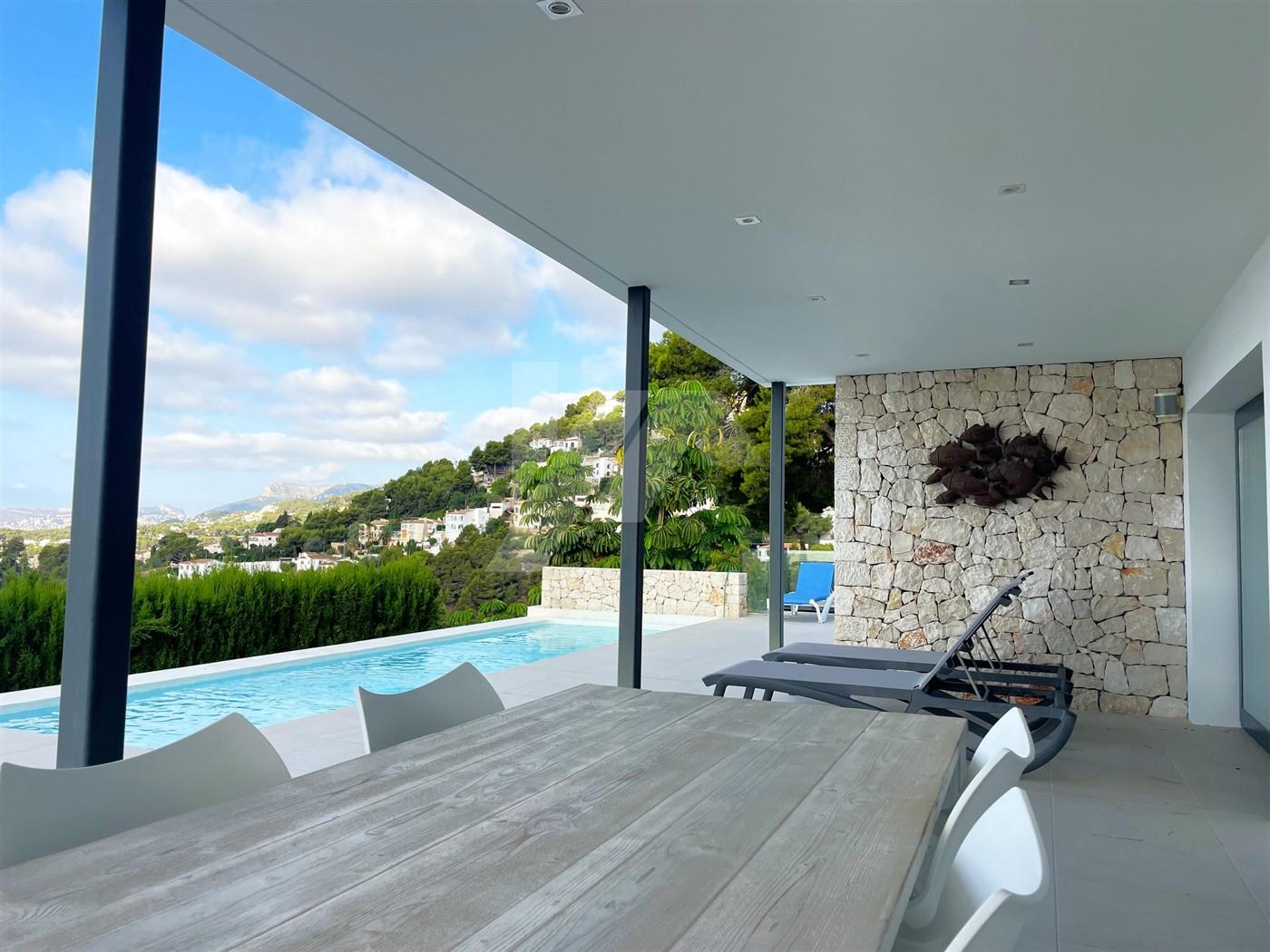 Villa con vistas al mar en Fanadix, Moraira. Costa Blanca.