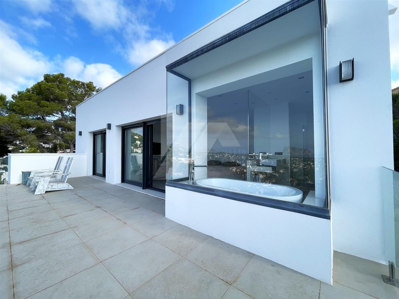 Villa con vistas al mar en Fanadix, Moraira. Costa Blanca.