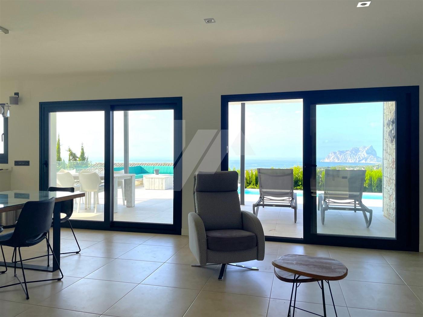 Villa con vistas al mar en Fanadix, Moraira. Costa Blanca.
