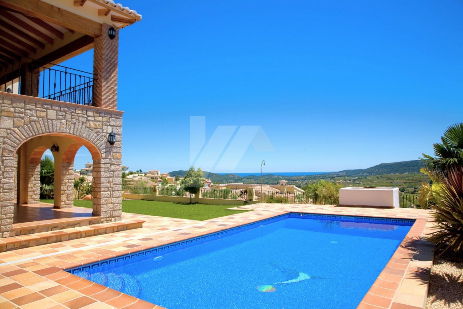 BP3322 - Chalet con vistas al mar en los Molinos, Benitachell, Costa Blanca.