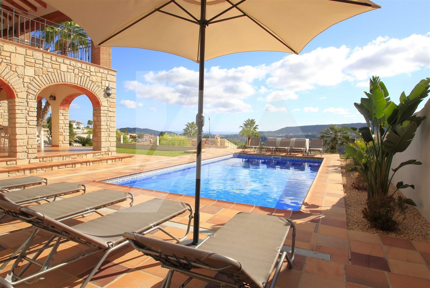 BP3322 - Chalet con vistas al mar en los Molinos, Benitachell, Costa Blanca.