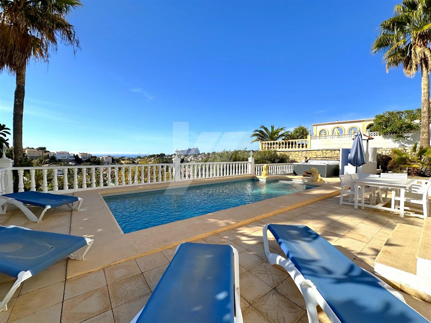 Chalet con vistas al mar en Benissa, Costa Blanca.