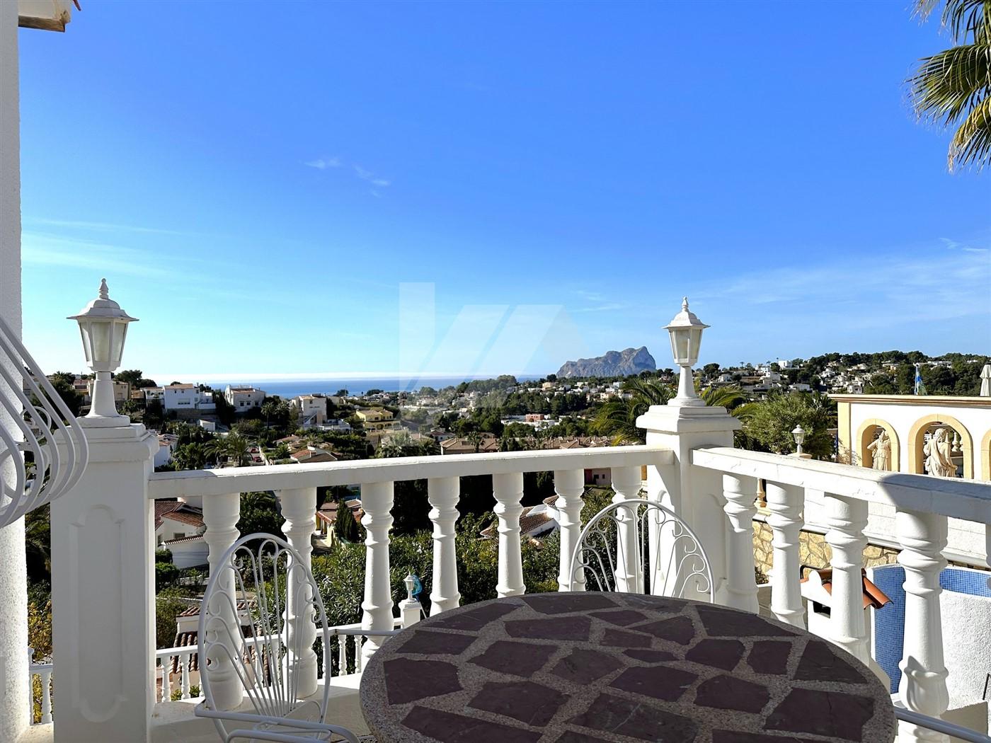 Chalet con vistas al mar en Benissa, Costa Blanca.