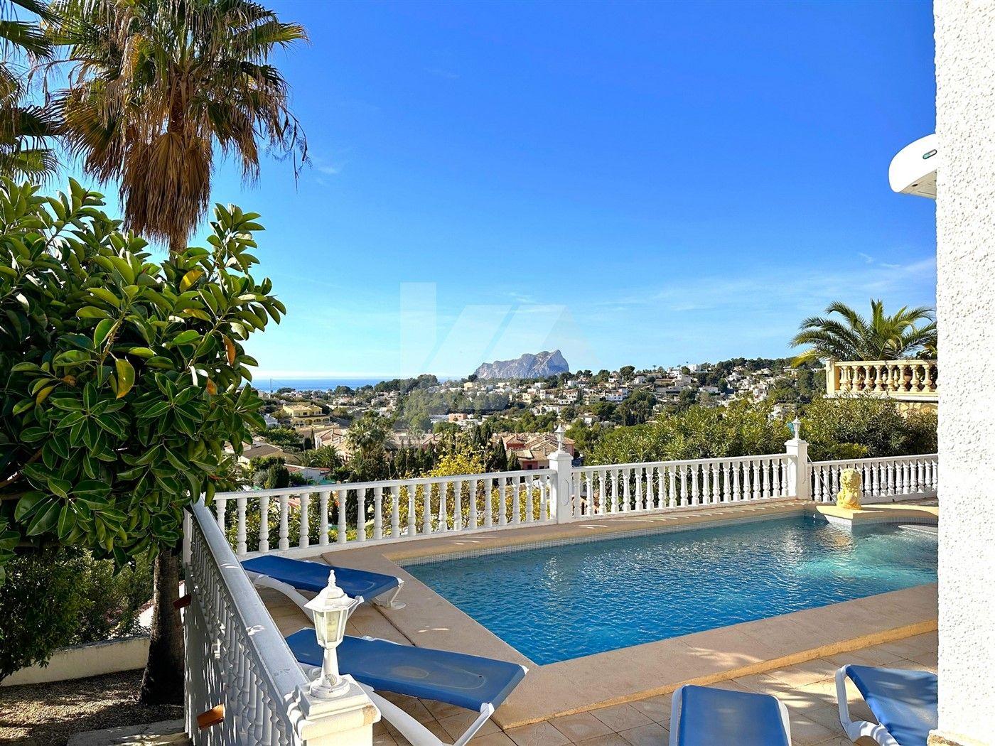 Chalet con vistas al mar en Benissa, Costa Blanca.