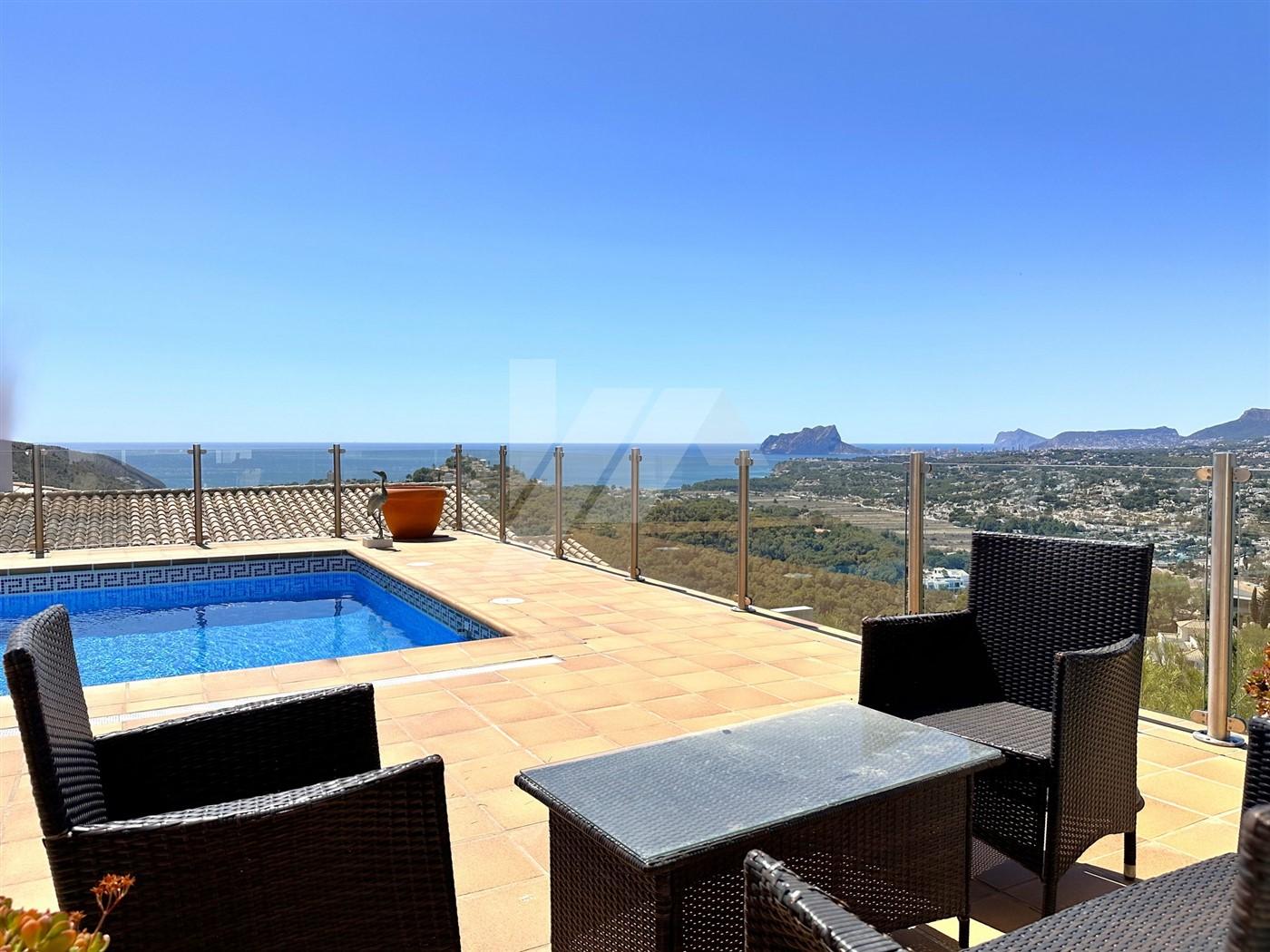 BP3395 - Excepcional villa en venta con vistas al mar en Moraira.