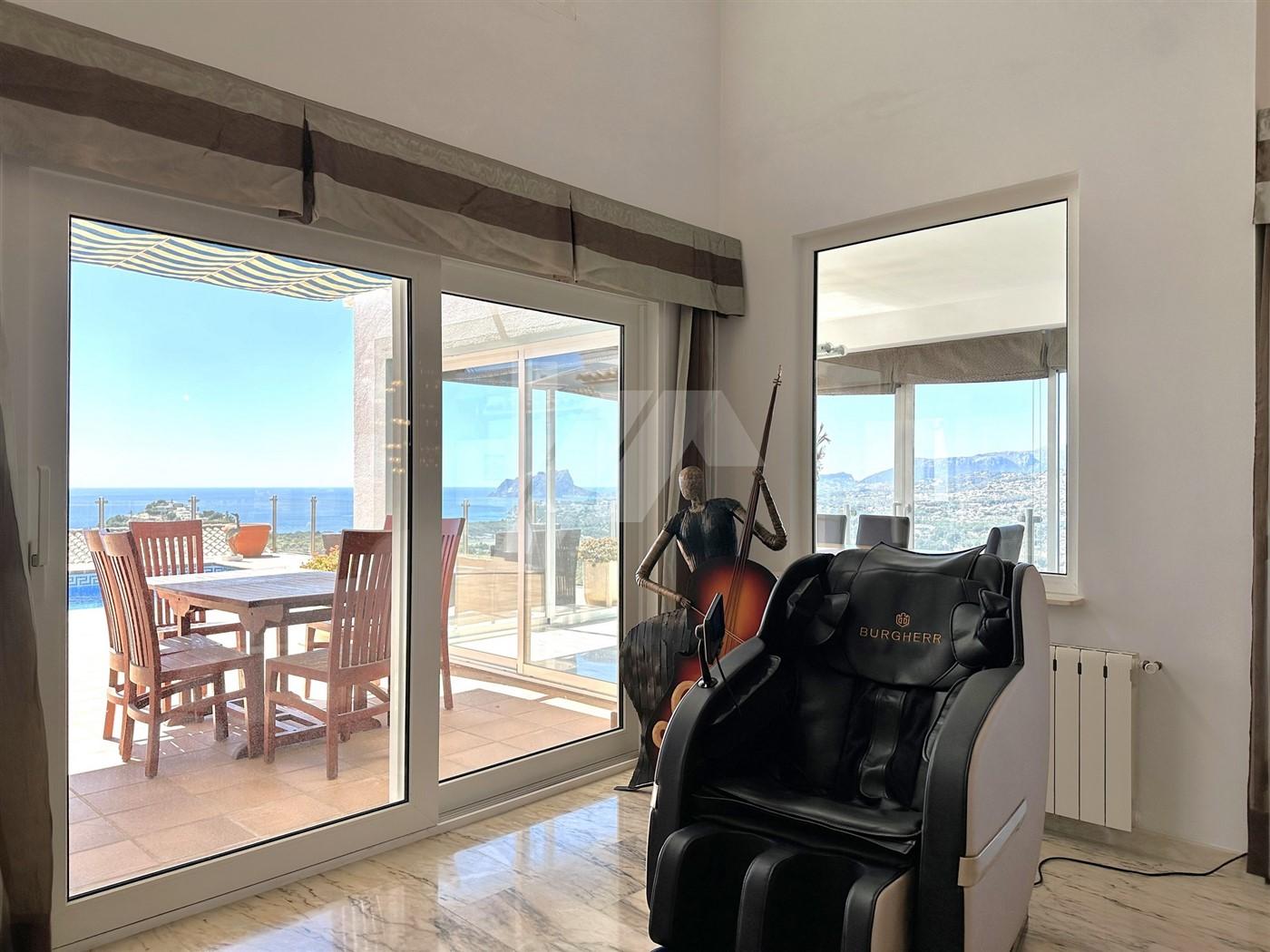 BP3395 - Excepcional villa en venta con vistas al mar en Moraira.