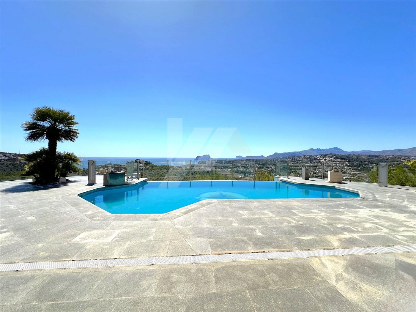 BP3396 - Villa con vistas panorámicas al mar en venta en Moraira, Costa Blanca.