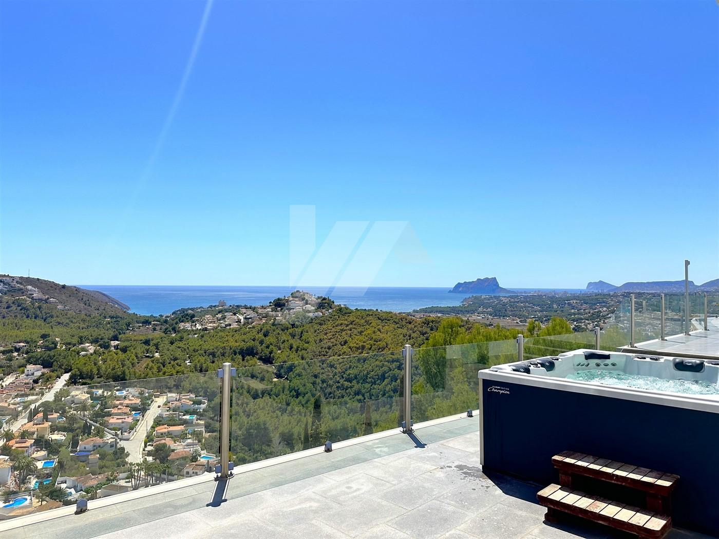 BP3396 - Villa con vistas panorámicas al mar en venta en Moraira, Costa Blanca.
