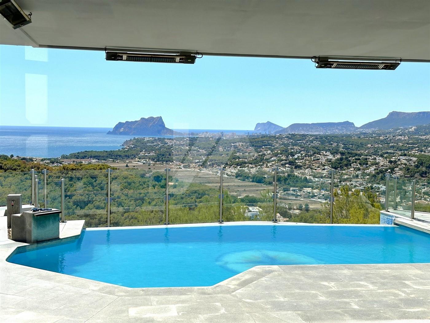 BP3396 - Villa con vistas panorámicas al mar en venta en Moraira, Costa Blanca.