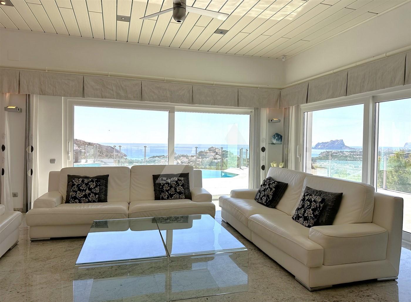 BP3396 - Villa con vistas panorámicas al mar en venta en Moraira, Costa Blanca.