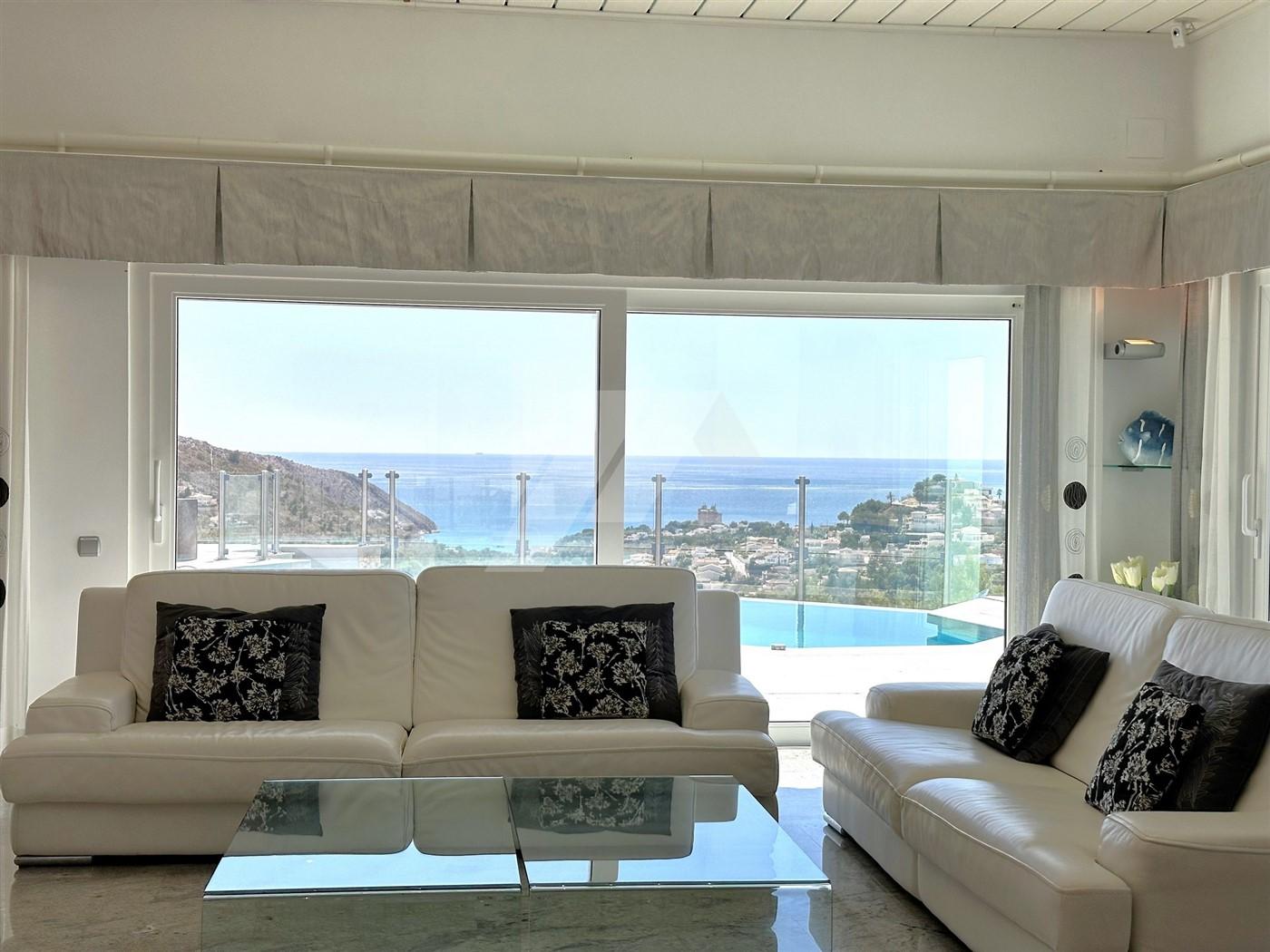 BP3396 - Villa con vistas panorámicas al mar en venta en Moraira, Costa Blanca.