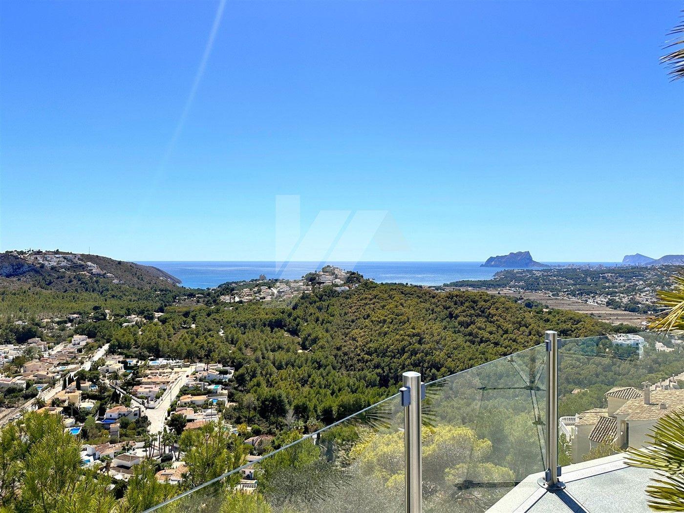 BP3396 - Villa con vistas panorámicas al mar en venta en Moraira, Costa Blanca.