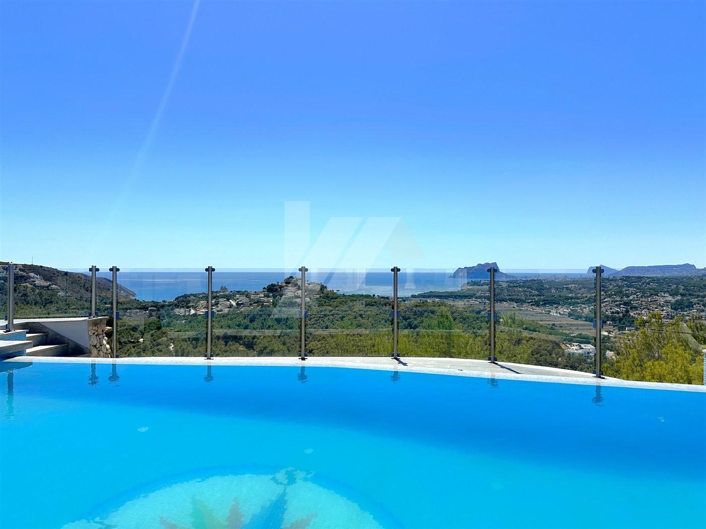 BP3396 - Villa con vistas panorámicas al mar en venta en Moraira, Costa Blanca.