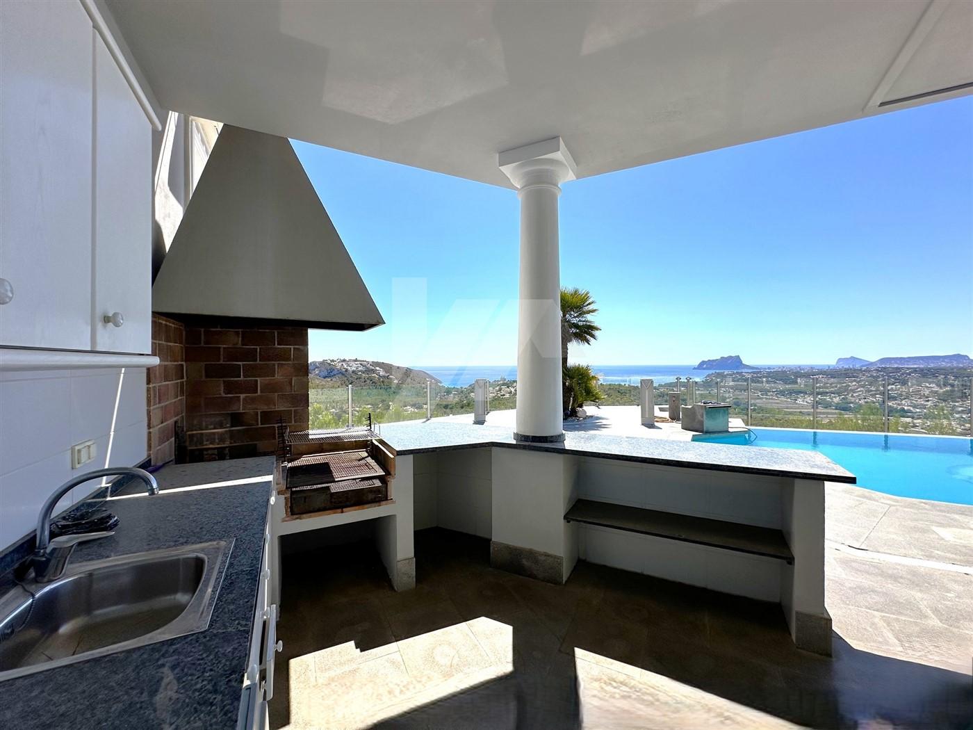 BP3396 - Villa con vistas panorámicas al mar en venta en Moraira, Costa Blanca.
