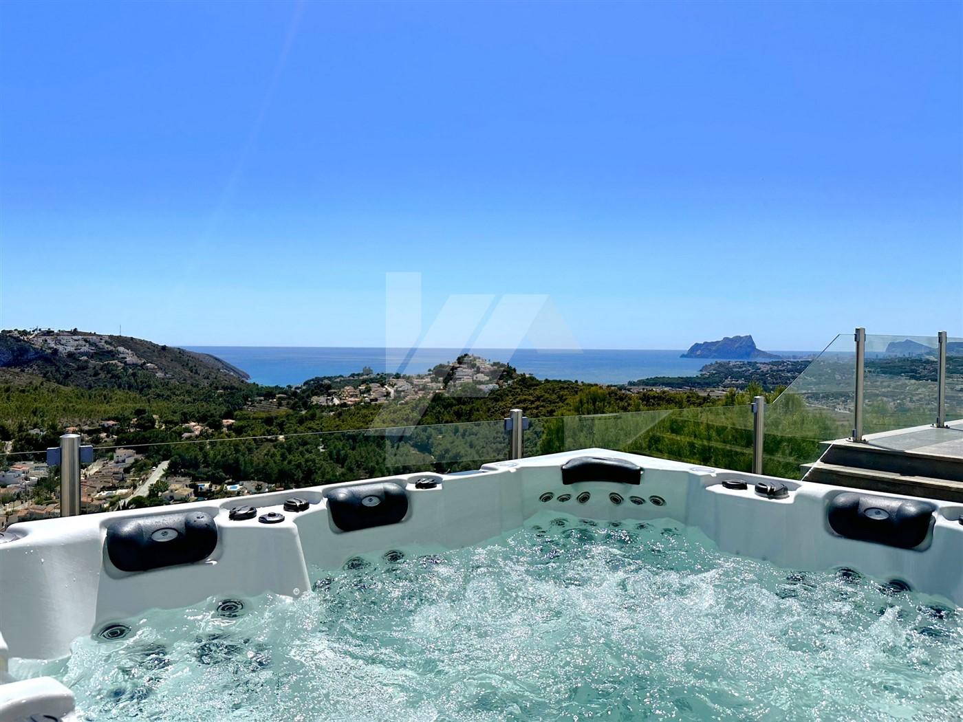 BP3396 - Villa con vistas panorámicas al mar en venta en Moraira, Costa Blanca.