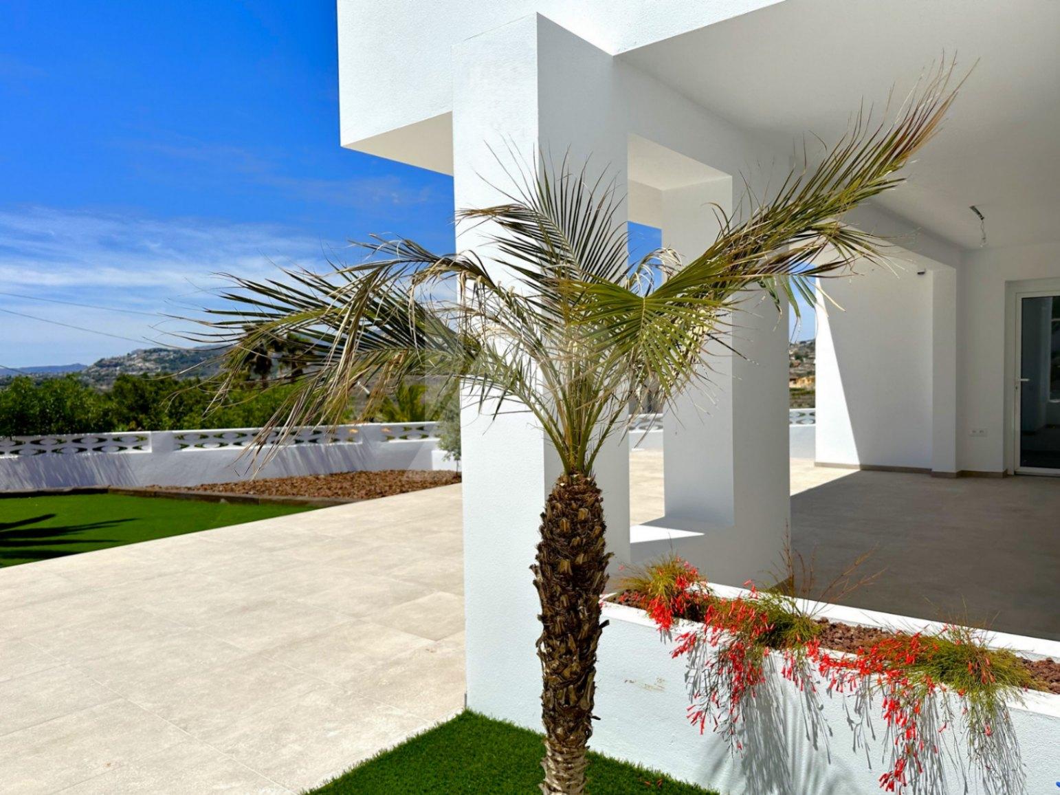 BP3403 - Villa en venta de Estilo Ibicenco con Vistas al Mar, cerca de Moraira.