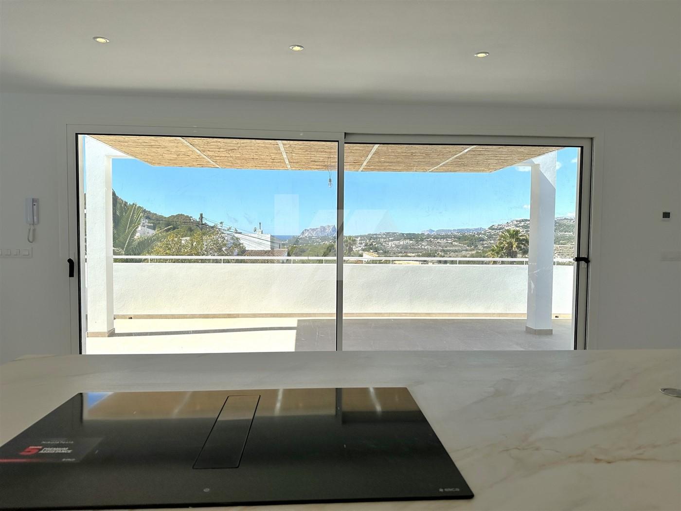 BP3403 - Villa en venta de Estilo Ibicenco con Vistas al Mar, cerca de Moraira.