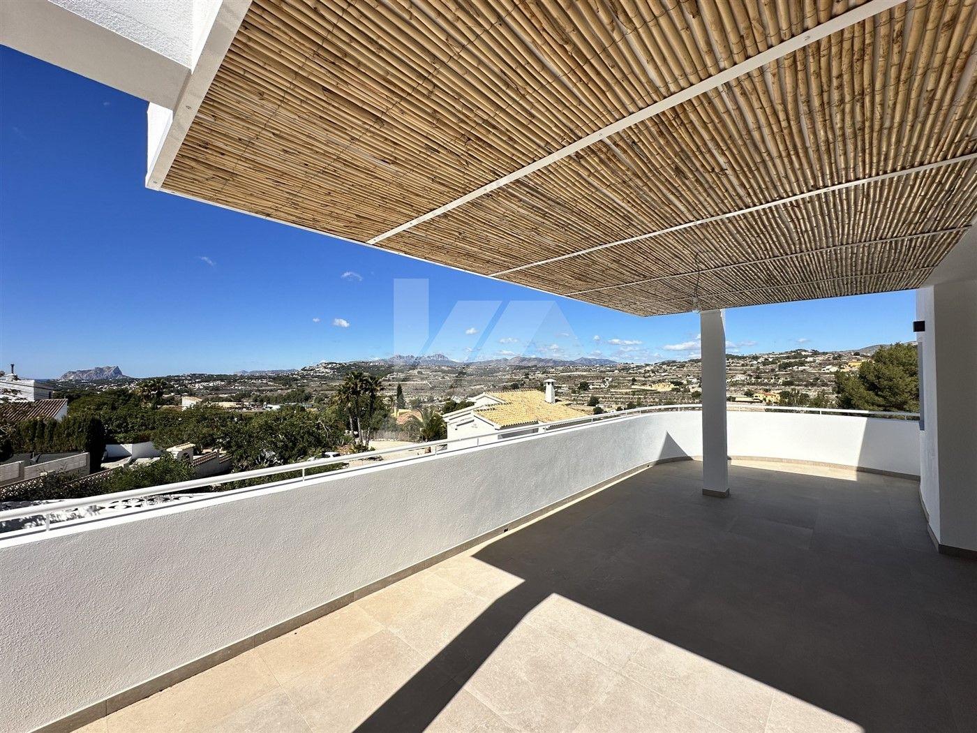 BP3403 - Villa en venta de Estilo Ibicenco con Vistas al Mar, cerca de Moraira.