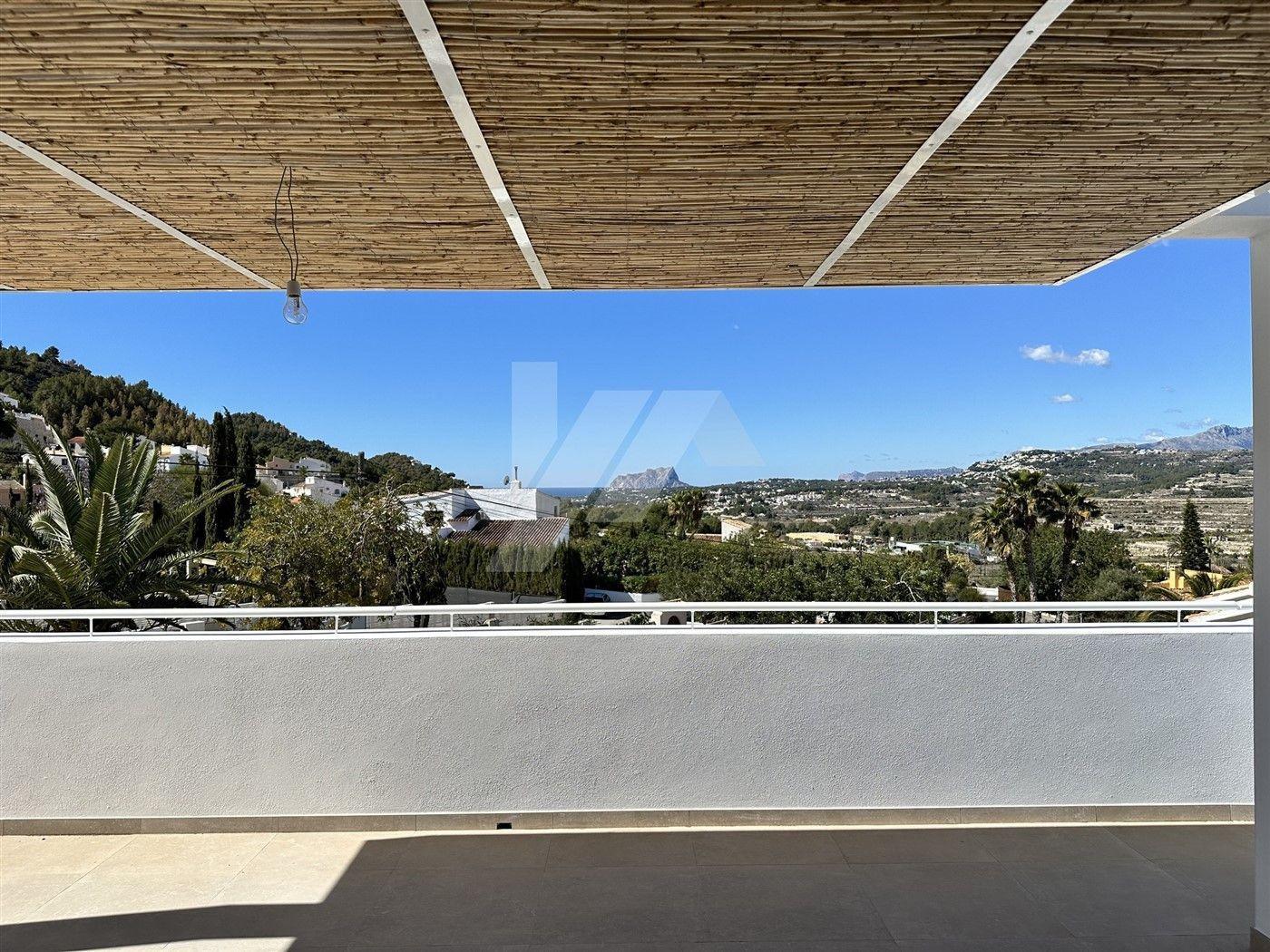 BP3403 - Villa en venta de Estilo Ibicenco con Vistas al Mar, cerca de Moraira.