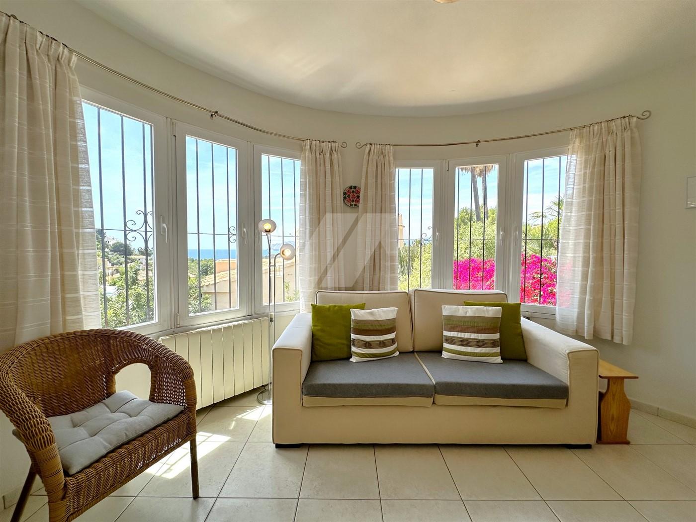 Chalet con vistas al mar en venta en el Portet, Moraira.